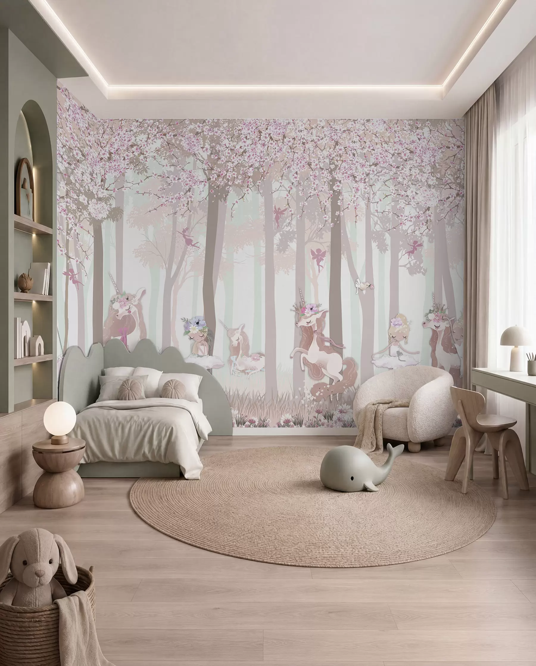 Papier peint photo Princesses au bois fleuri u98694