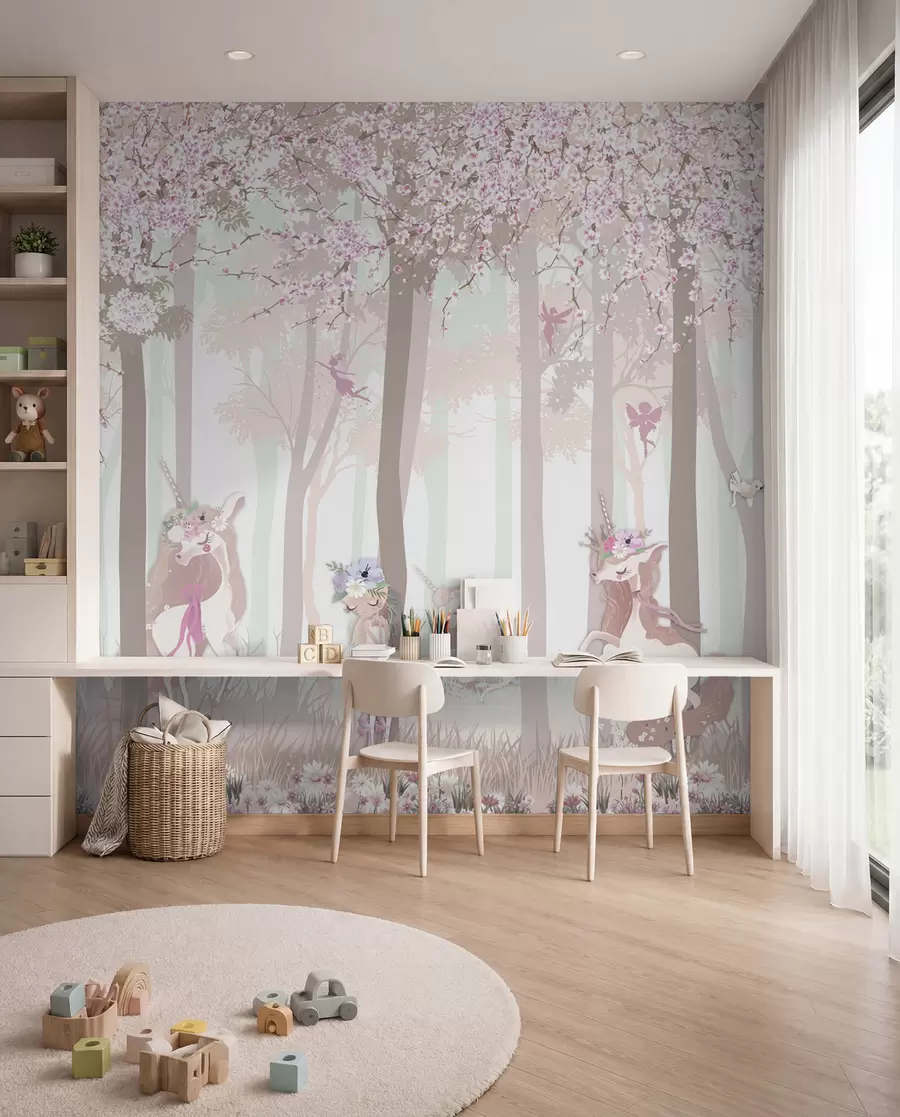Papier peint photo Princesses au bois fleuri u98694