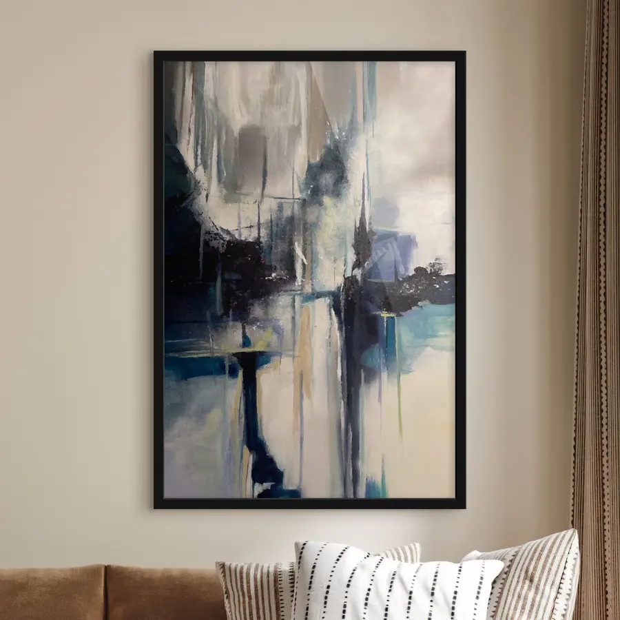 Fotobehang Abstracte tinten vermengen zich en wervelen samen f32445