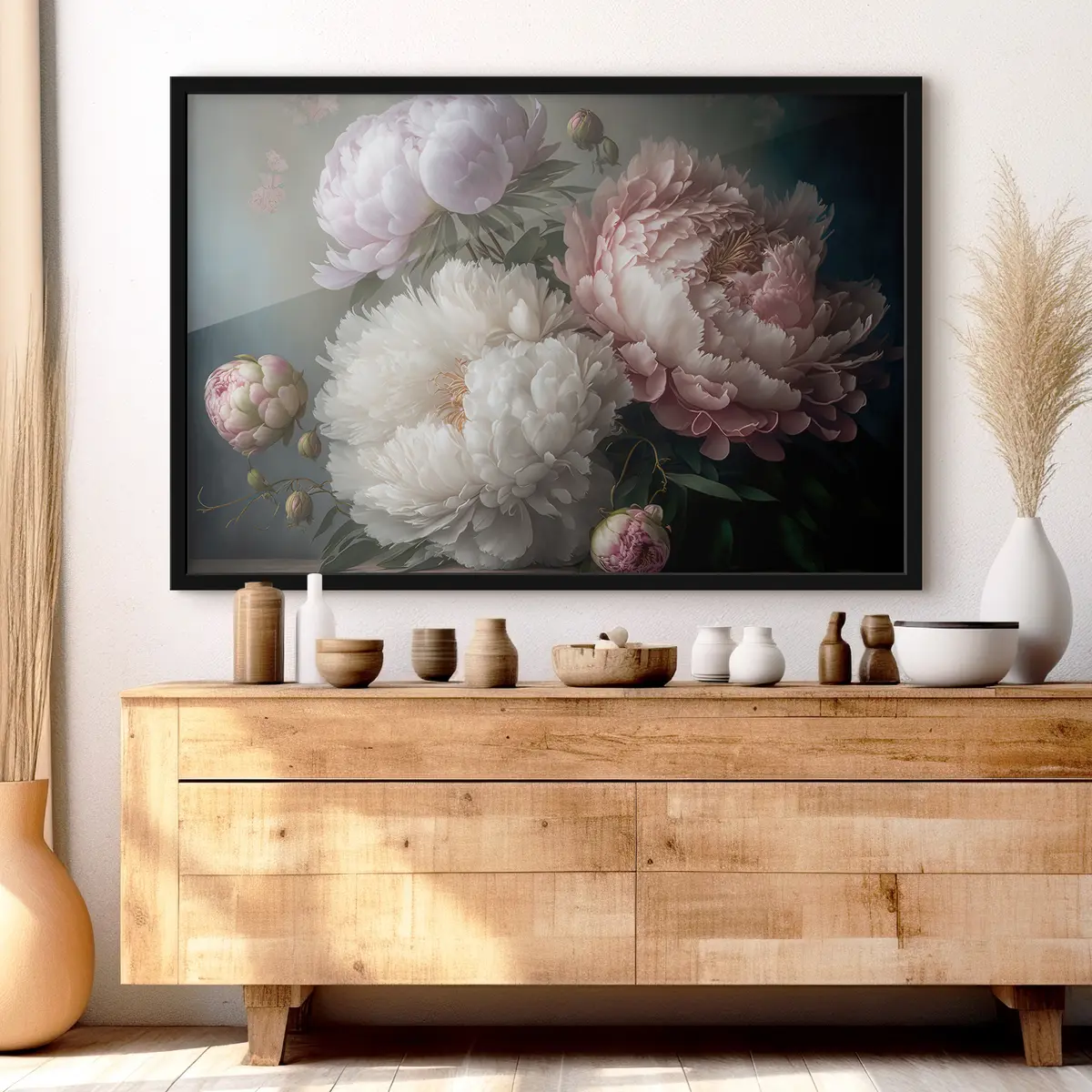 Poster Prachtige bloesems in zachte tinten f33097