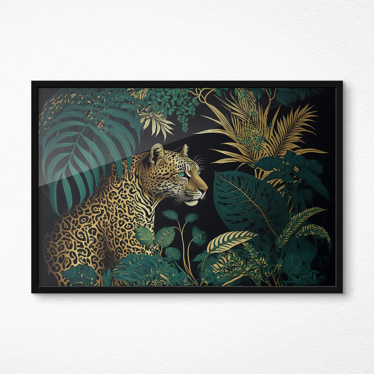 Affiche La beauté de la jungle avec un léopard majestueux f33932