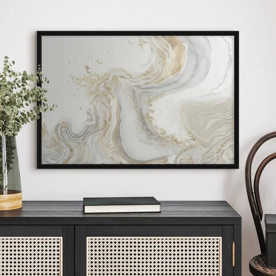 Fotobehang Elegante wervelingen van zachte kleuren f34133