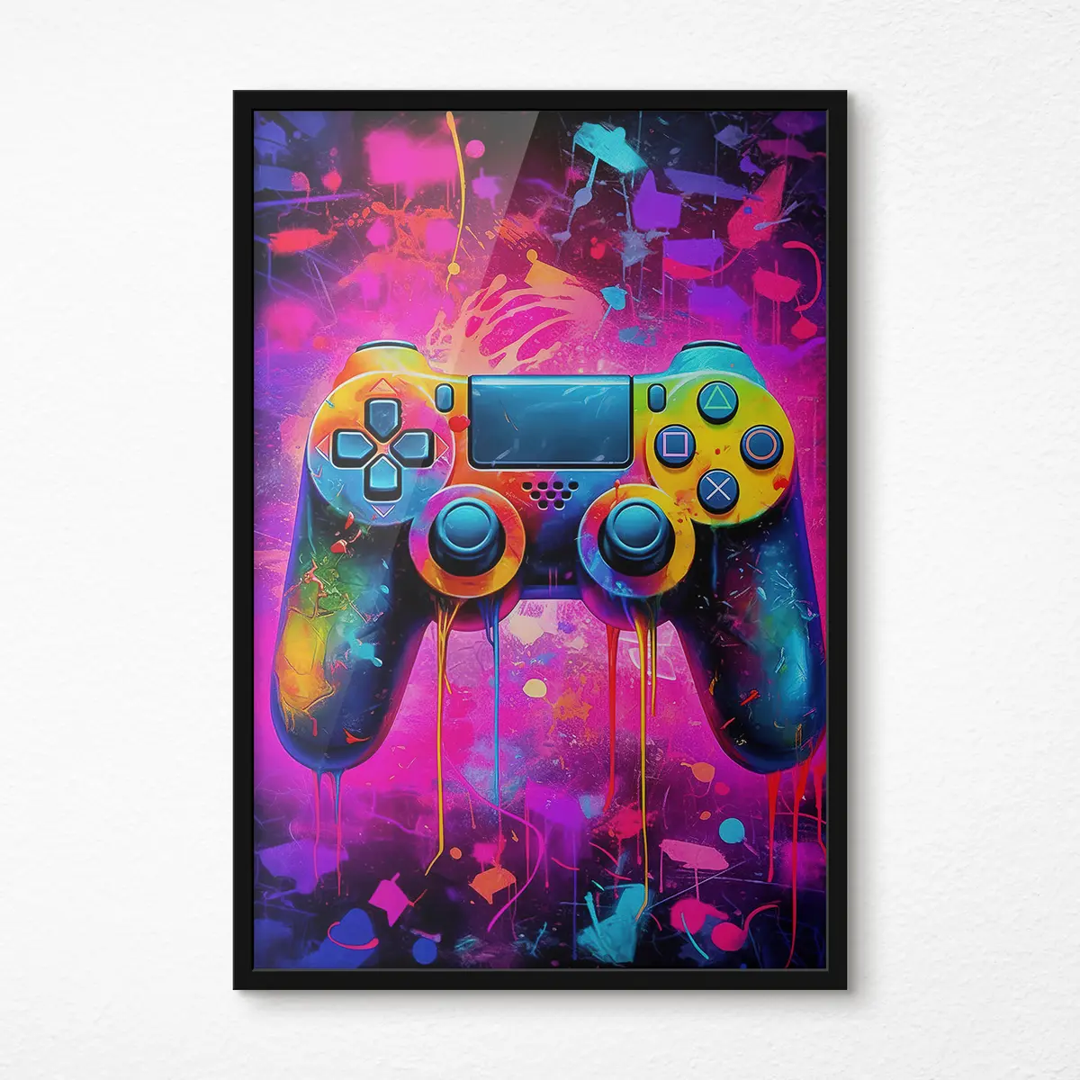 Affiche Contrôleur dynamique aux couleurs abstraites f34262