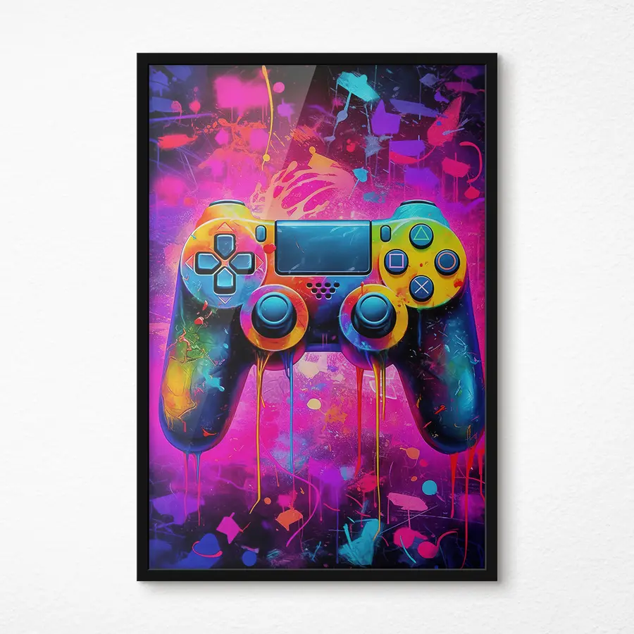 Fotobehang Levendige controller in abstracte kleuren f34262