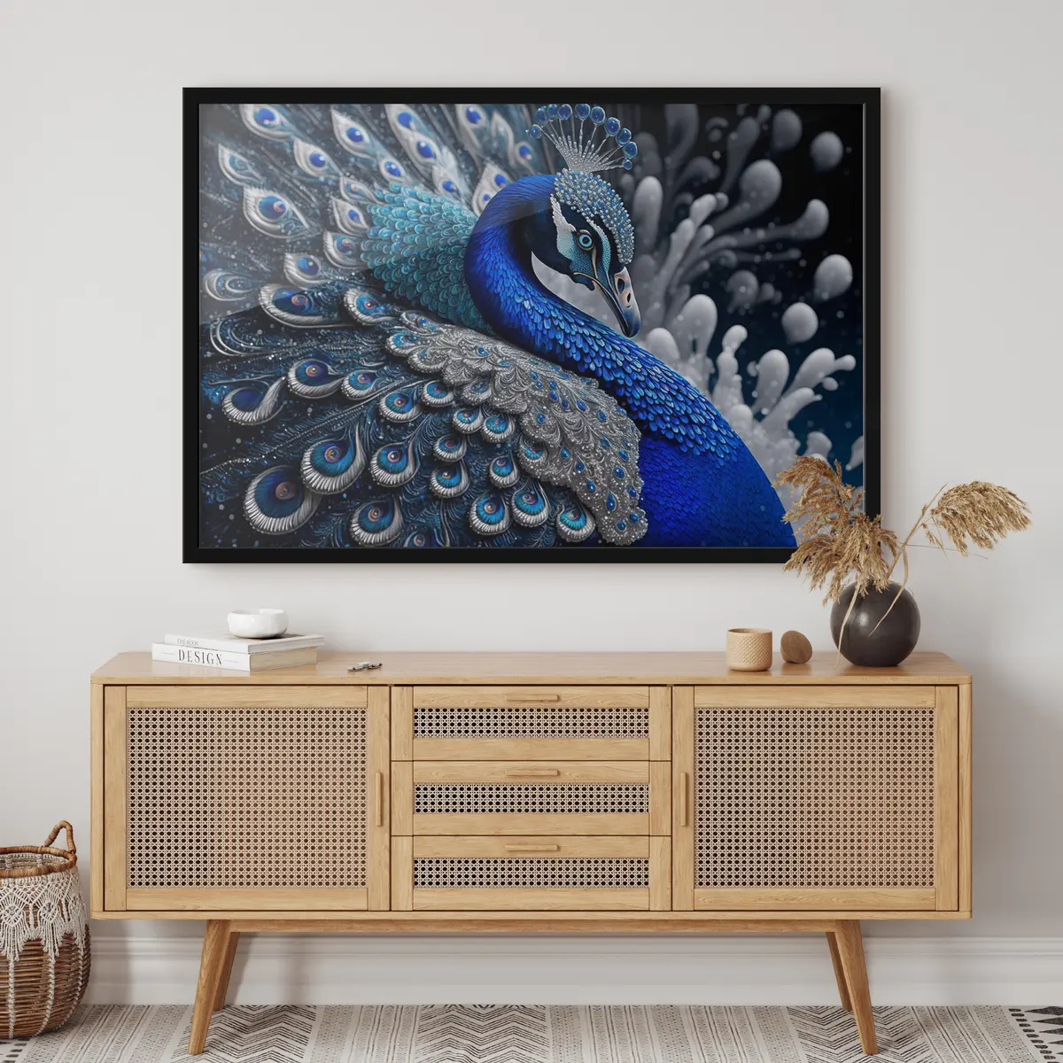 Affiche Paon éclatant aux couleurs magnifiques f34874