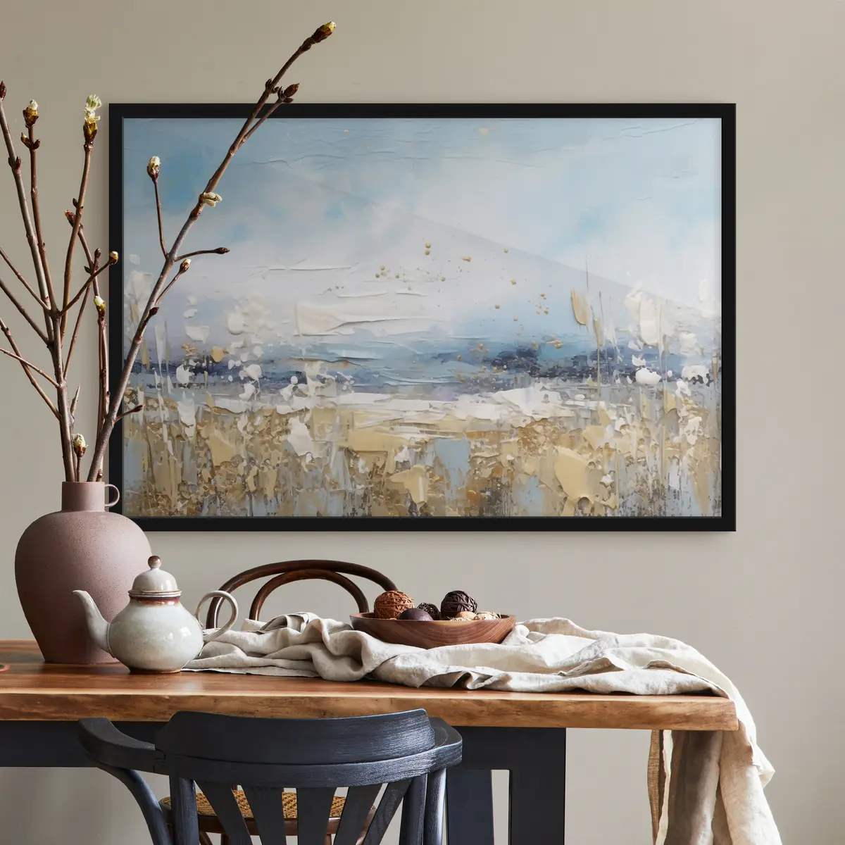 Affiche Paysage serein aux douces teintes pastel f35430