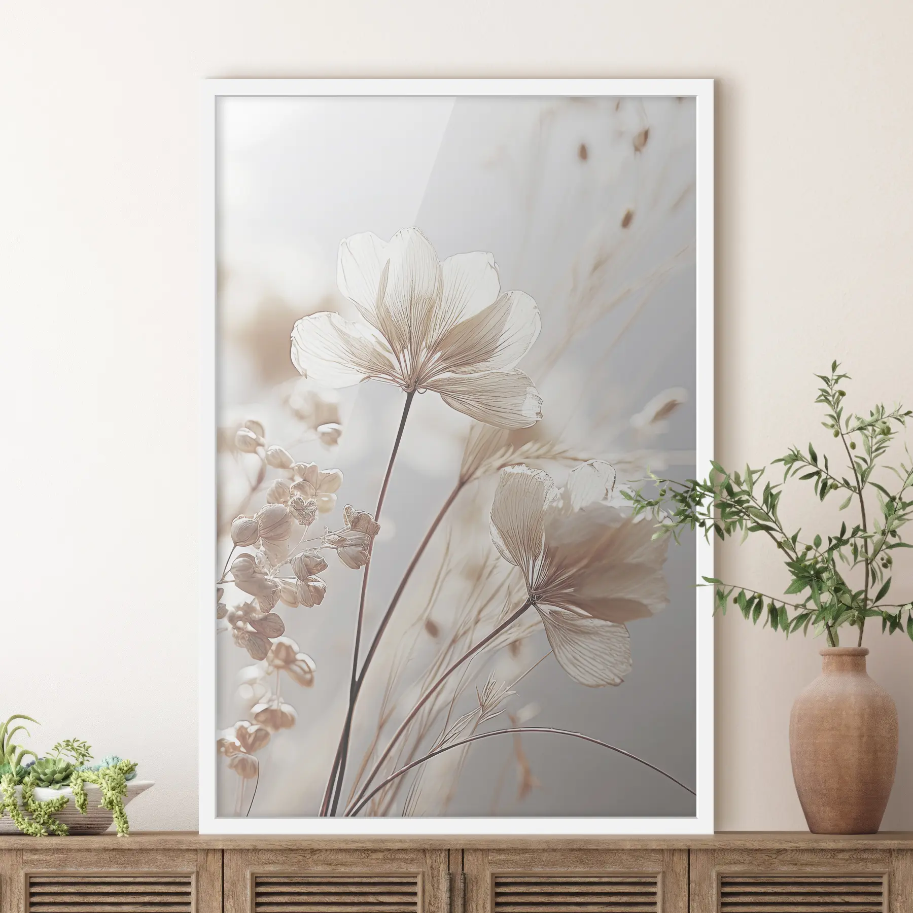 Papier peint photo Fleurs délicates dans une lumière douce f35603