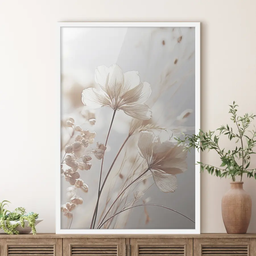 Papier peint photo Fleurs délicates dans une lumière douce f35603