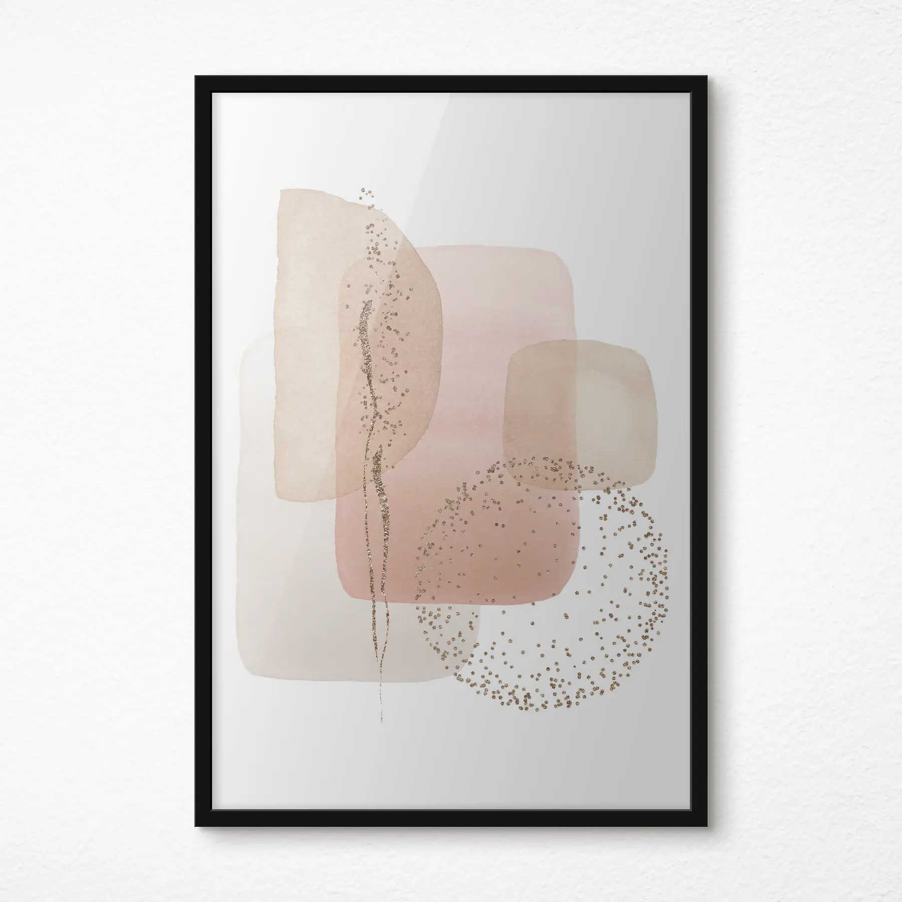 Papier peint photo Les couleurs et les formes abstraites se marient harmonieusement f35959