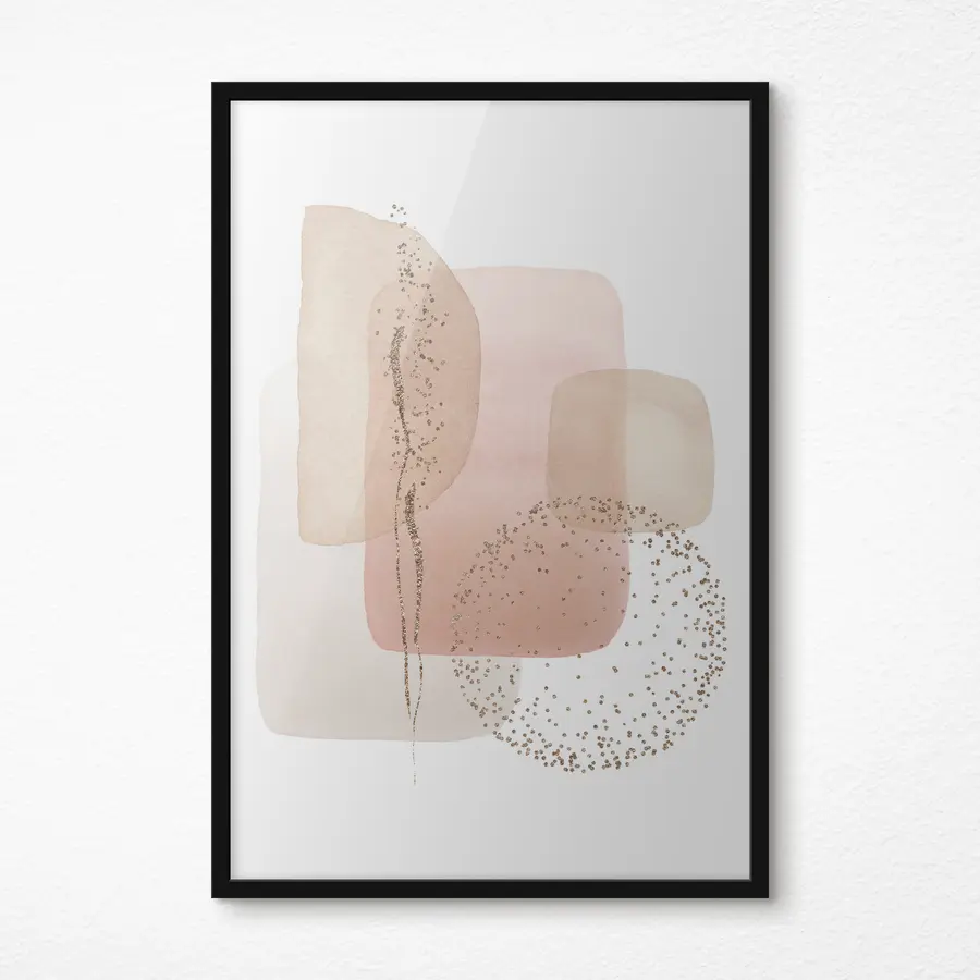 Fotobehang Abstracte kleuren en vormen gaan harmonieus samen f35959