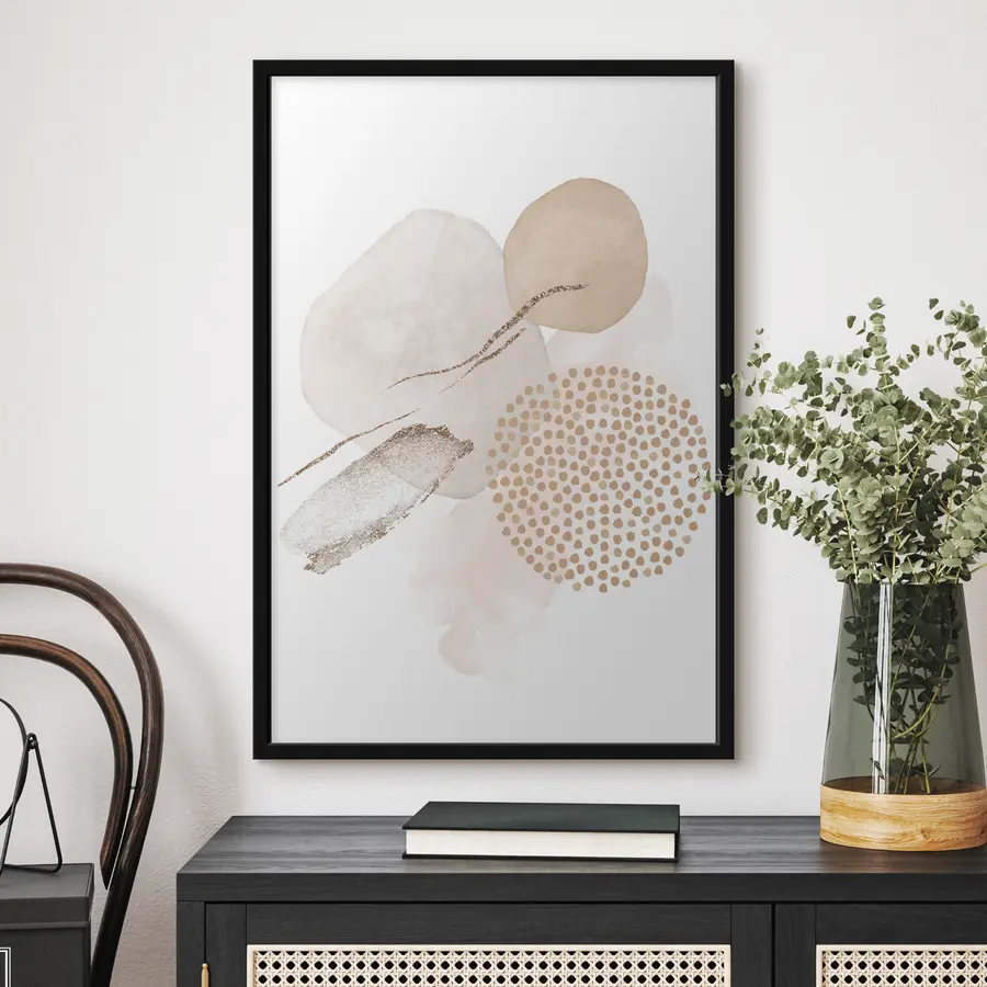 Fotobehang Elegante vormen in zachte tinten f35990