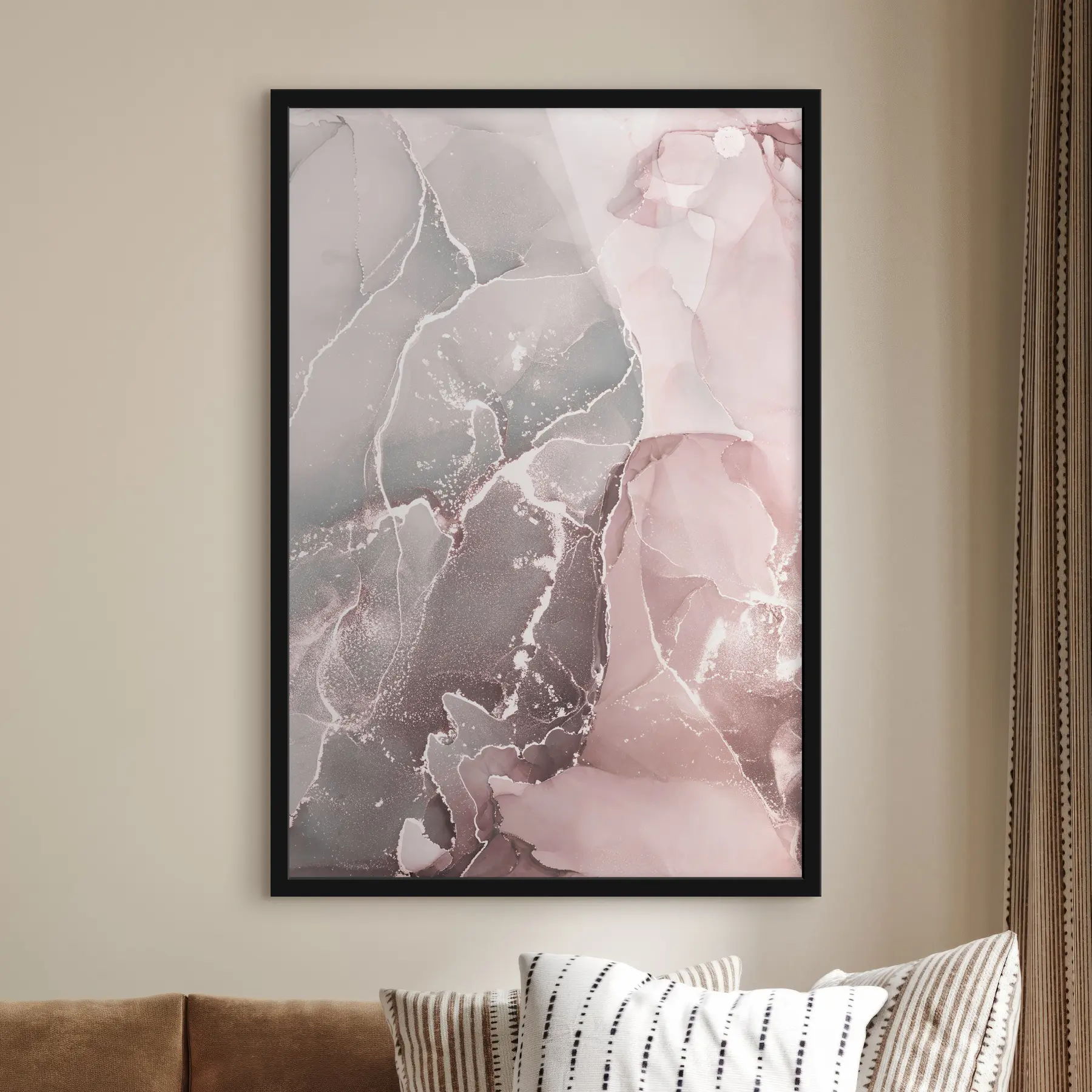 Fotobehang Abstracte vloeiende kunst met zachte kleuren f36211