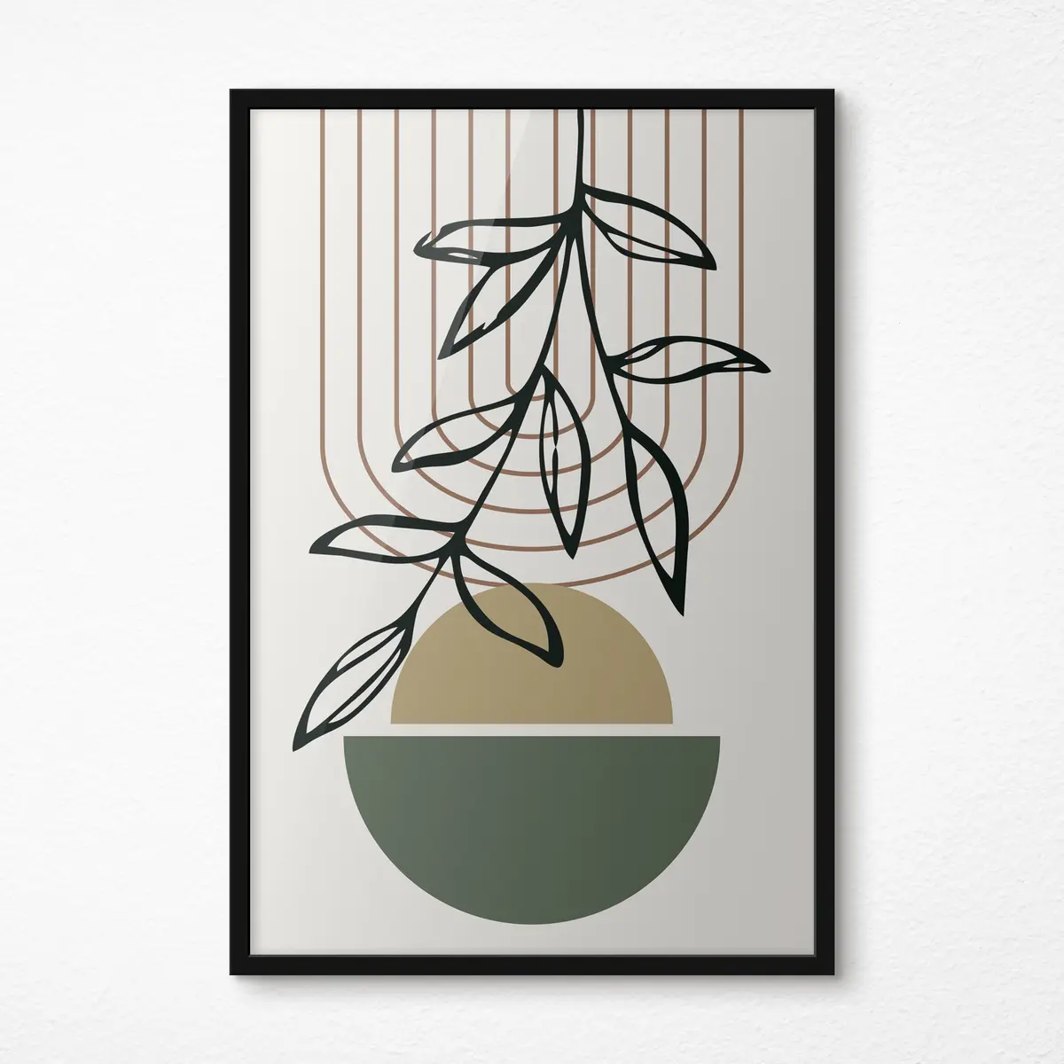 Poster Abstract, door de natuur geïnspireerd artistiek ontwerp f36188