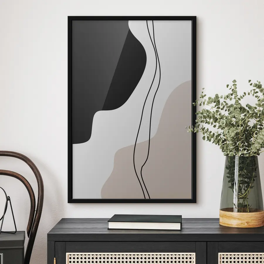 Papier peint photo Formes abstraites dans des tons apaisants f36156