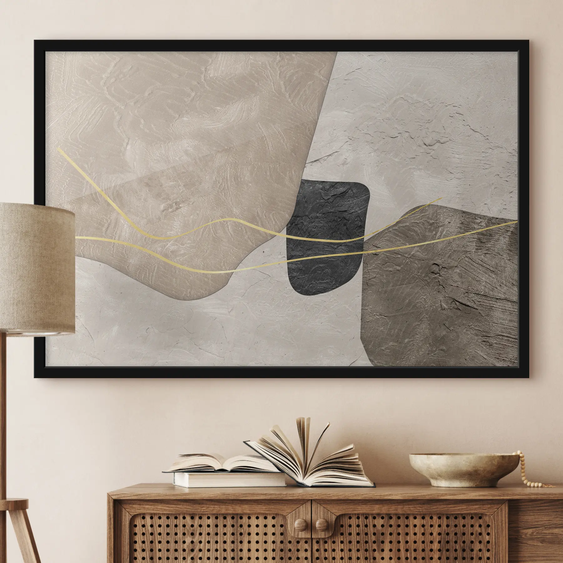 Fotobehang Abstracte texturen met vloeiende lijnen f36154