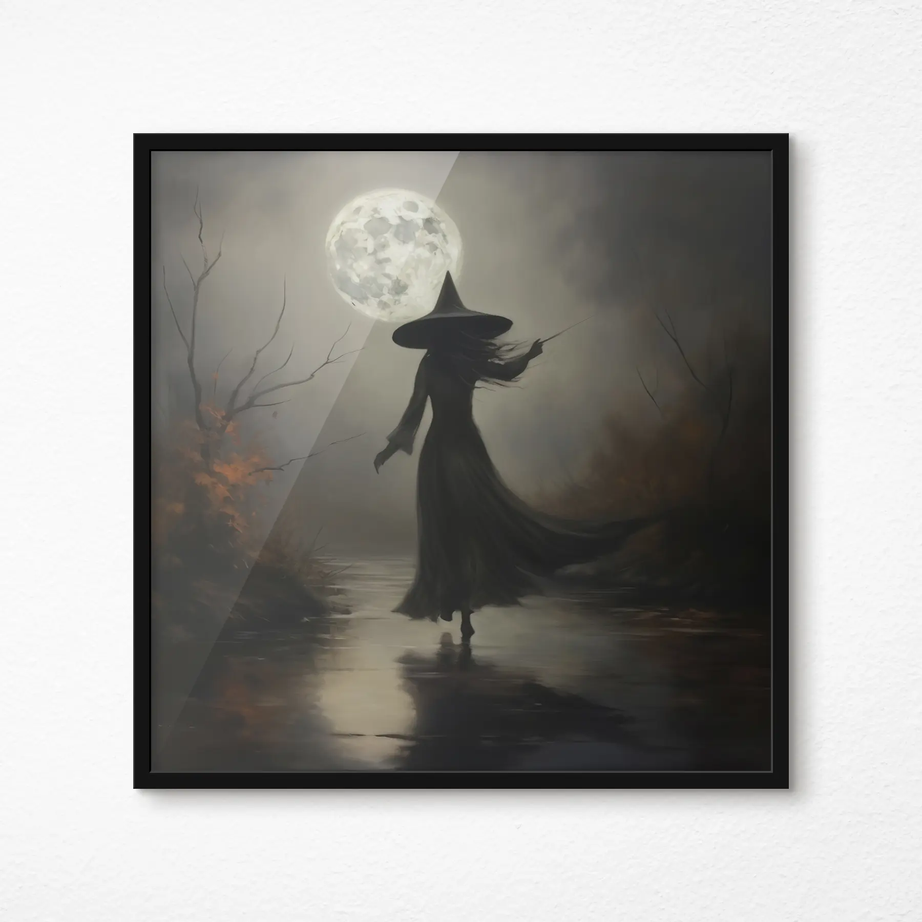 Fotobehang Betoverende nacht onder de volle maan f35970