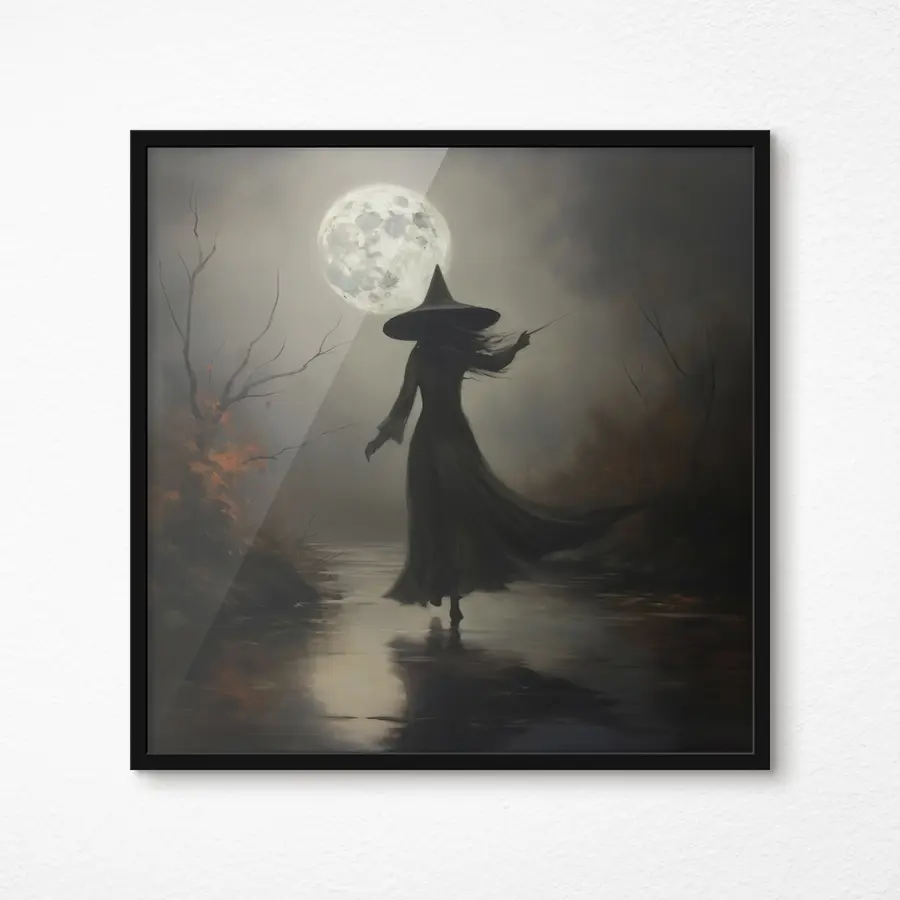 Fotobehang Betoverende nacht onder de volle maan f35970