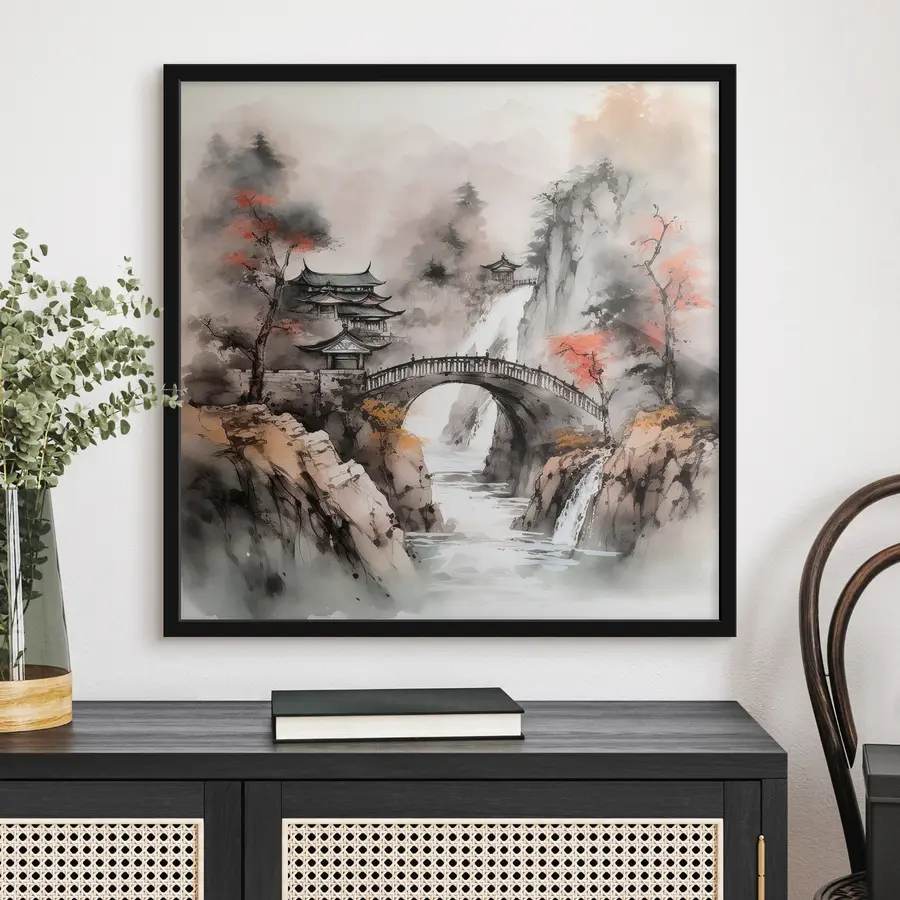 Fotobehang Sereniteit in de zachte omhelzing van de natuur f34627