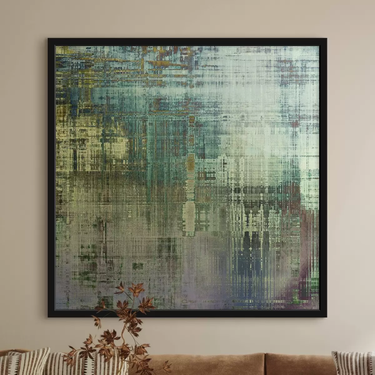 Affiche Arrière-plan grunge avec différents motifs de couleur f34626