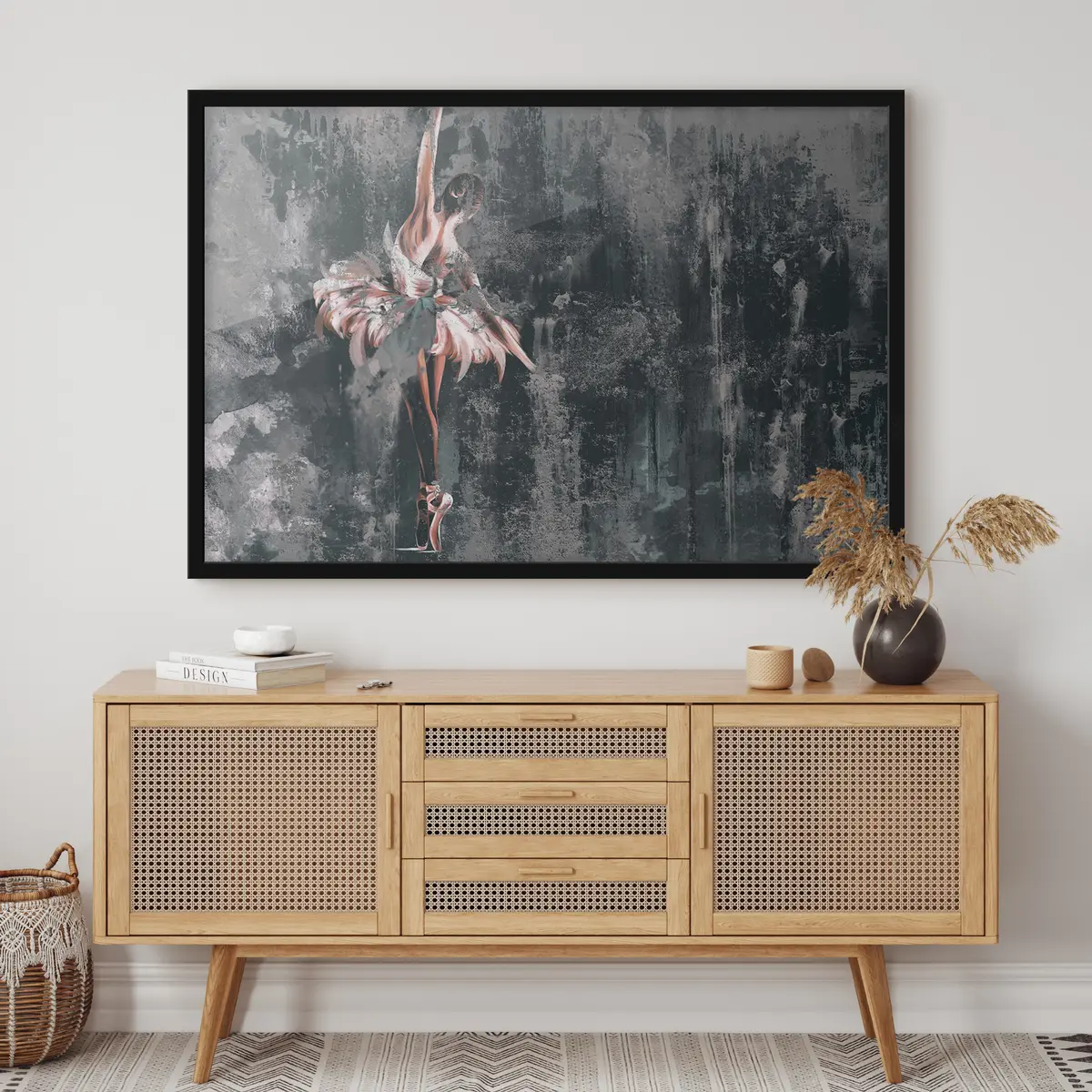 Poster Elegante beweging in artistieke expressie f34608