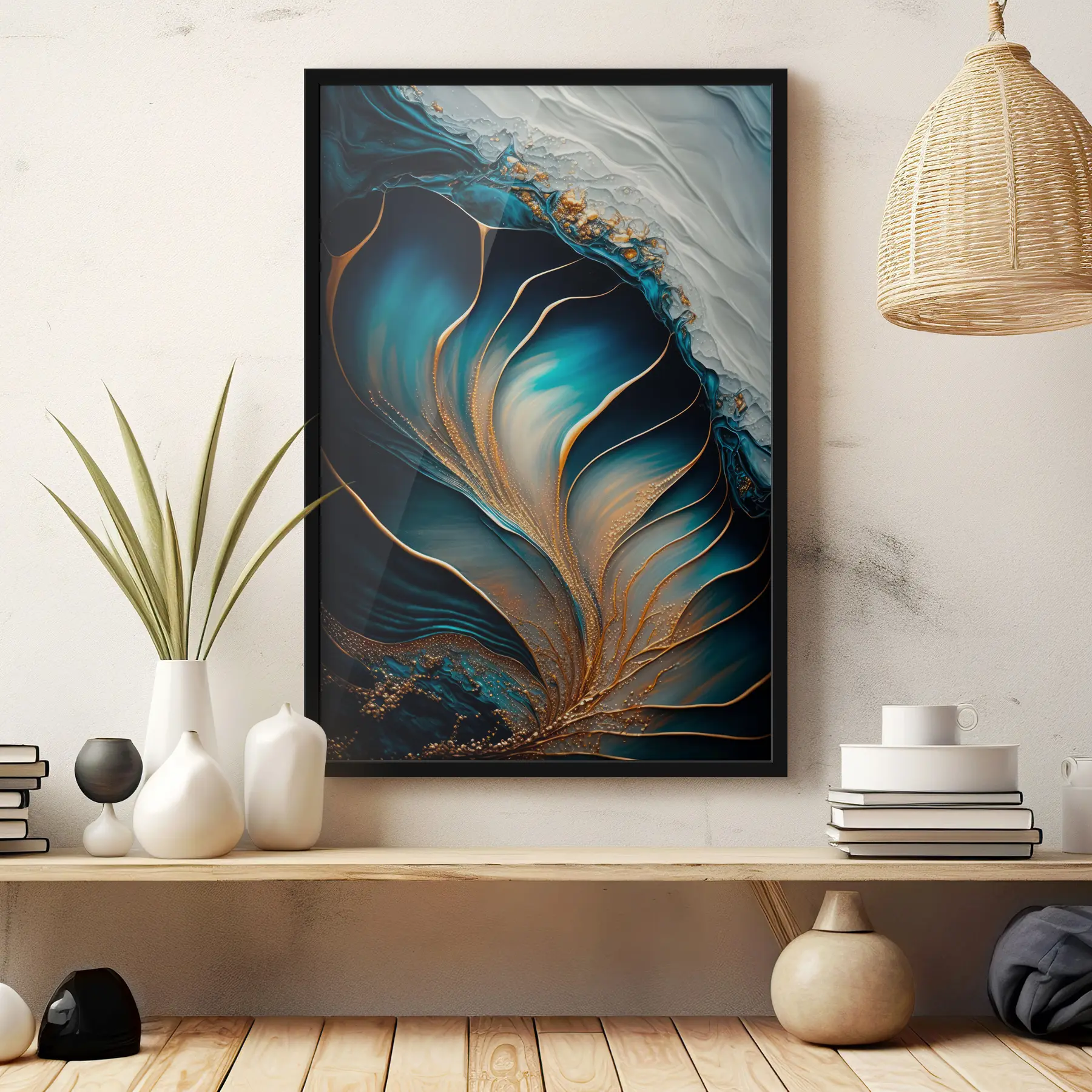 Fotobehang Vloeibare kunst in levendige kleuren f34441