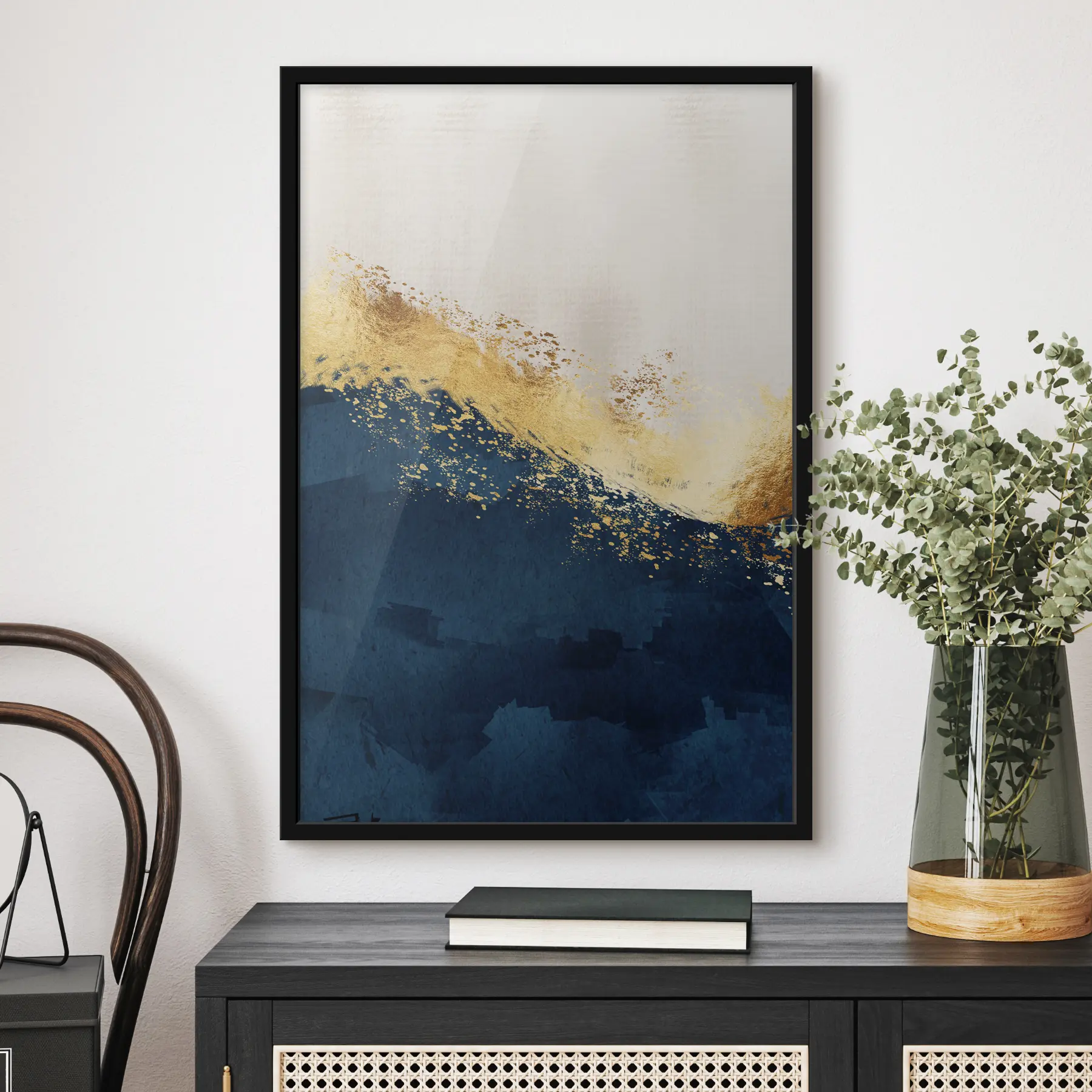  Schilderijen Wit en blauw f34212