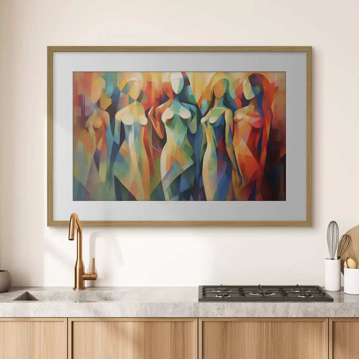 Affiche Figures abstraites aux couleurs vives f33844