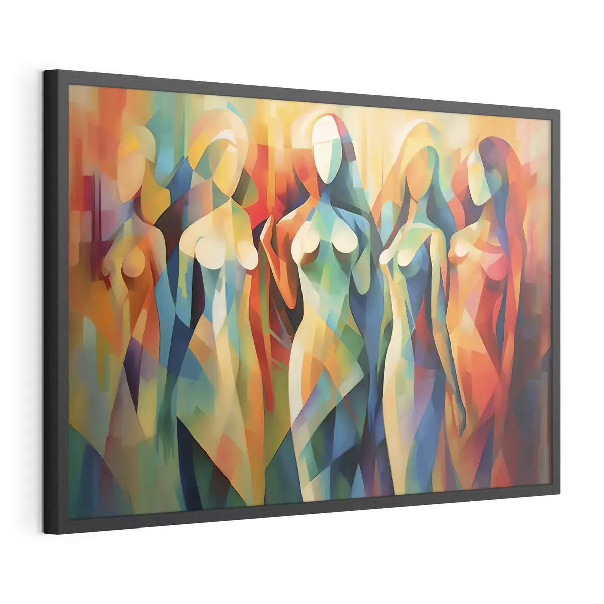 Affiche Figures abstraites aux couleurs vives f33844