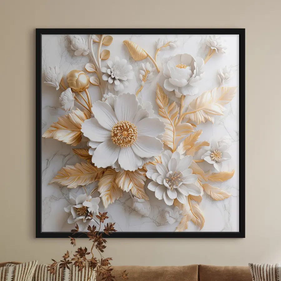 Fotobehang Elegant bloemstuk in zachte tinten f32778