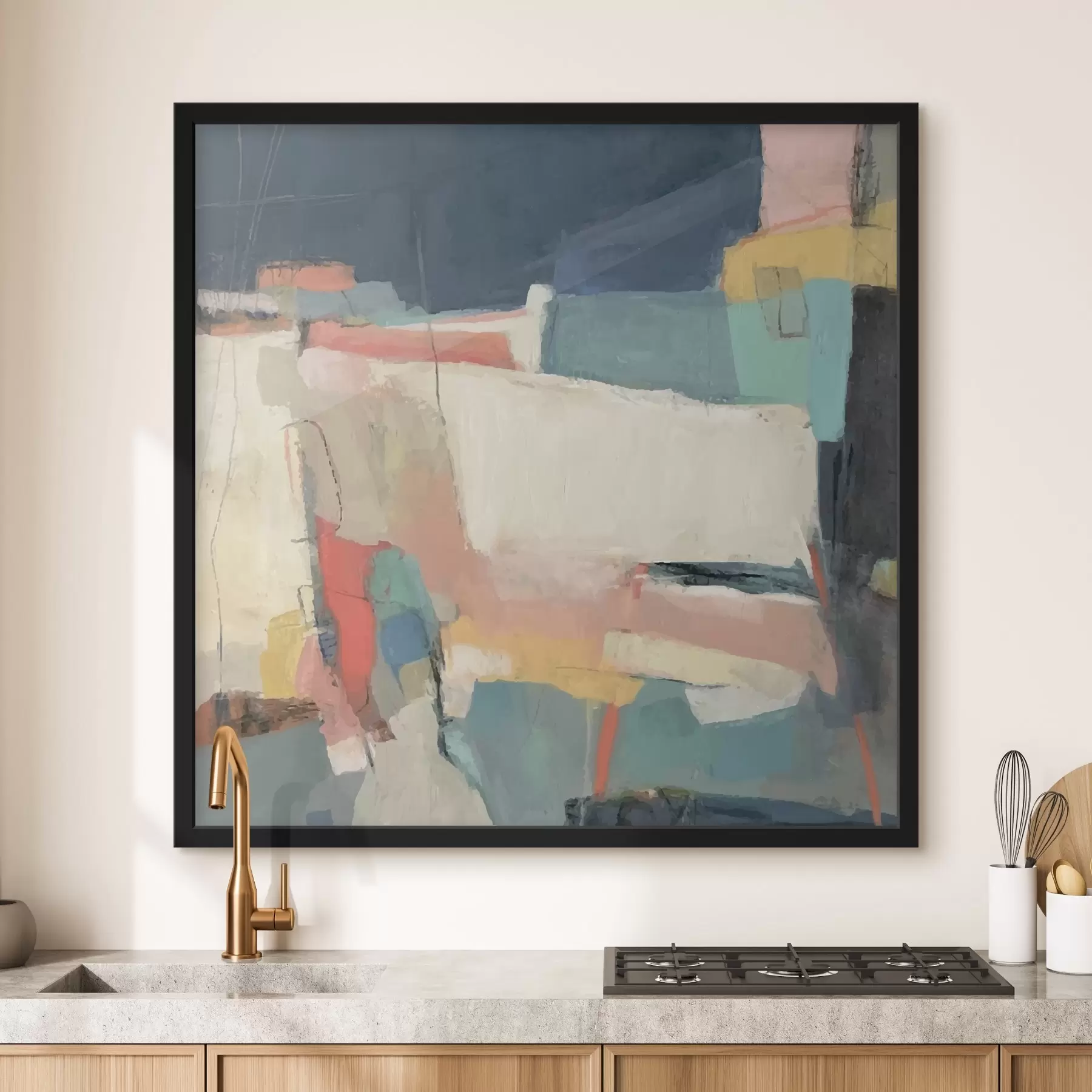  Peintures Abstraction, coups de pinceau f32446