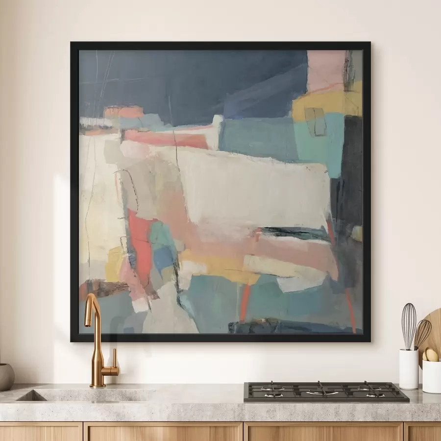 Fotobehang Abstractie, verfstreken f32446