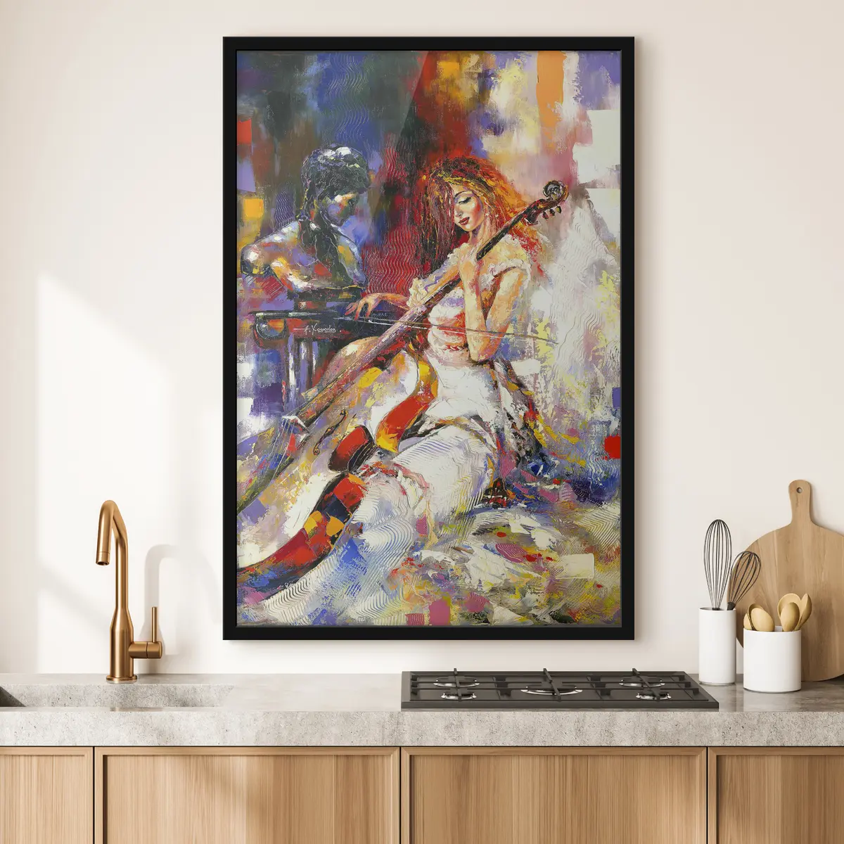 Poster Melodie en kleur in perfecte harmonie f16795