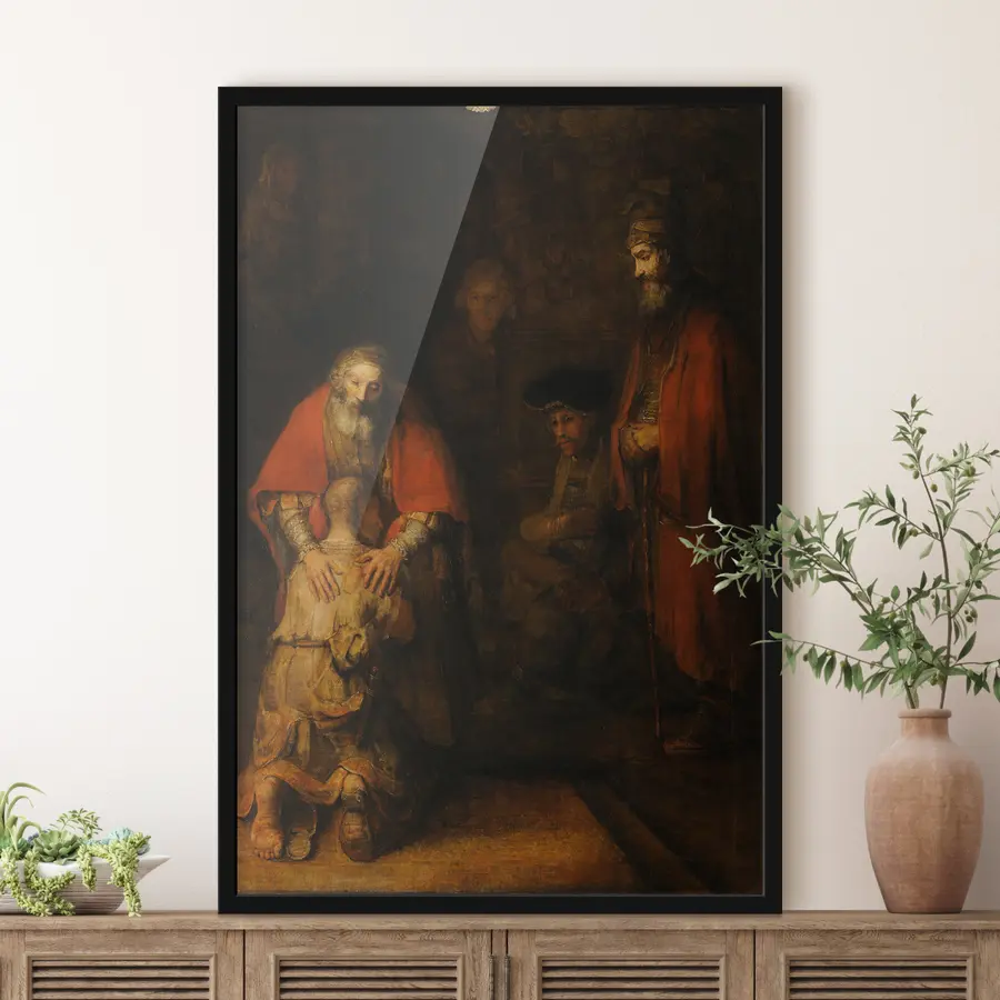 Fotobehang Emotioneel weerzien in een tijdloos moment f16099