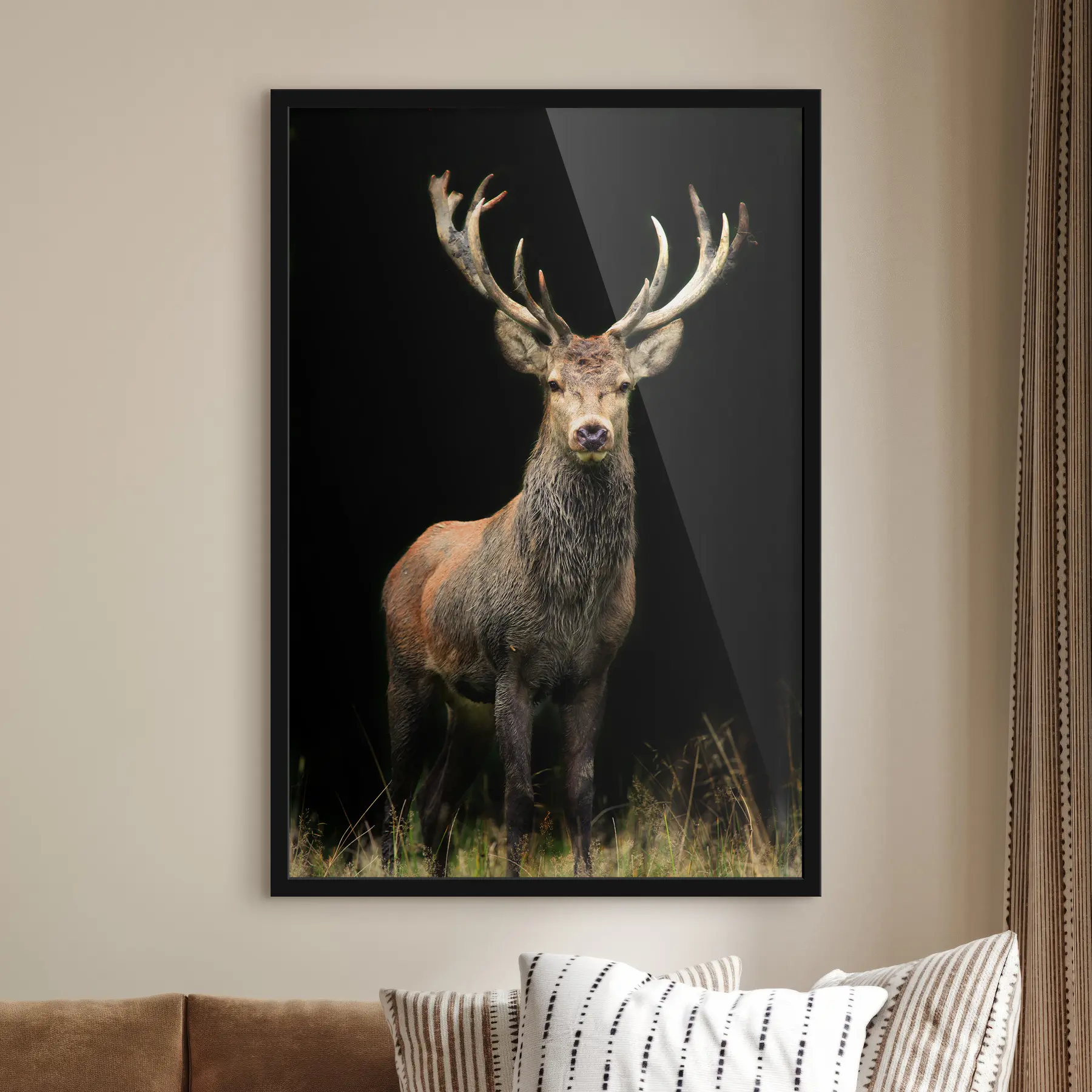  Peintures Cerf majestueux dans son habitat naturel f08154