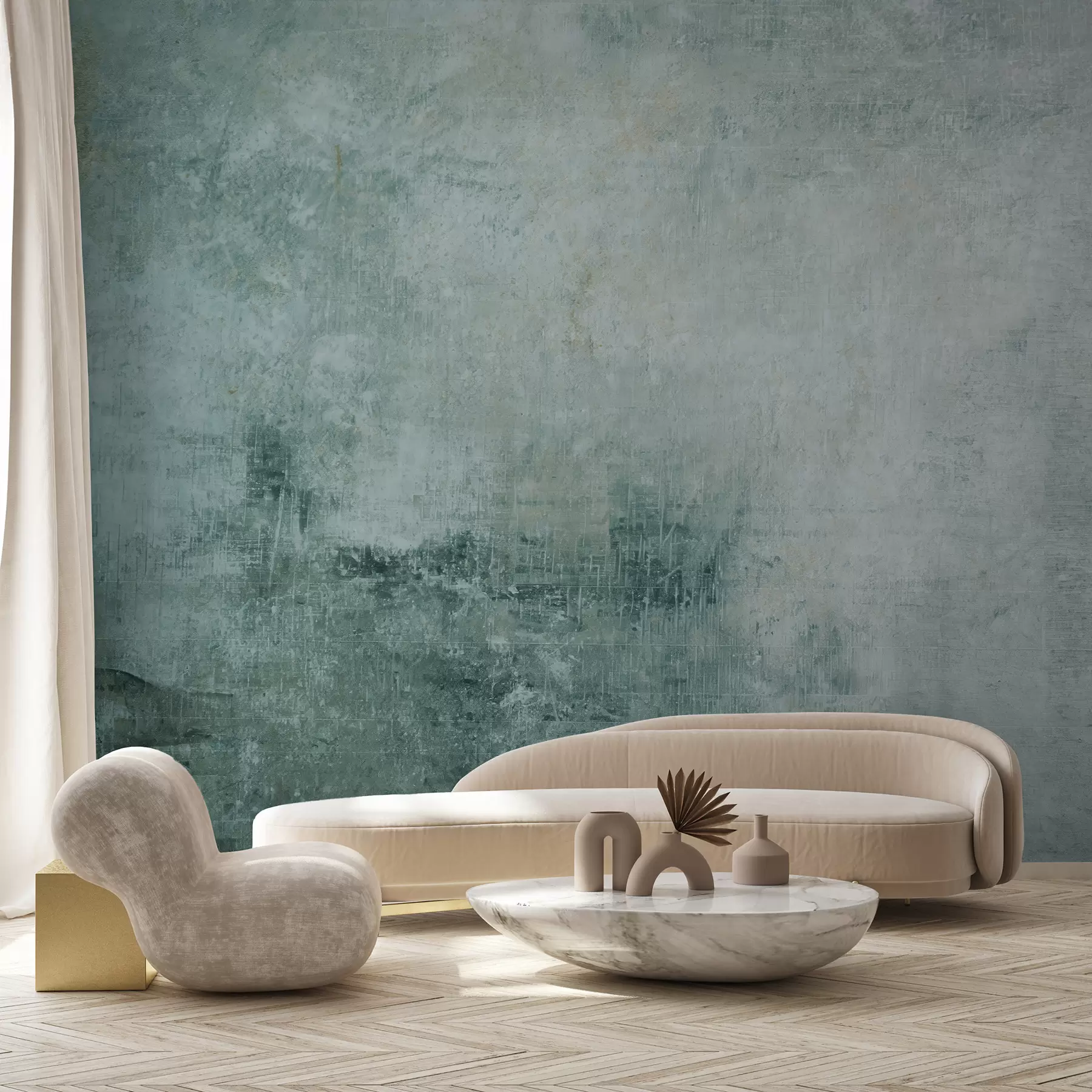 Fotobehang Betonnen muur u47663v2