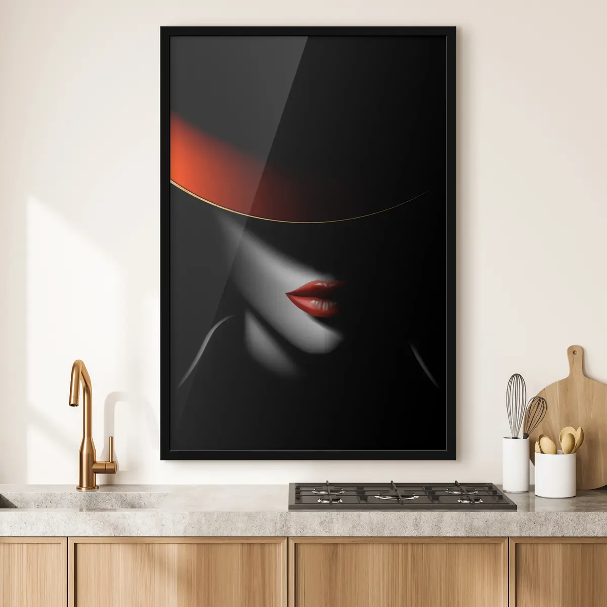 Affiche Charme mystérieux entre ombres et lumières f03483