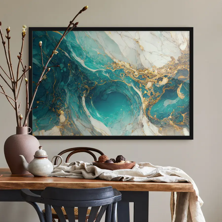 Fotobehang Vloeibaar marmer in delicate kleuren f32411