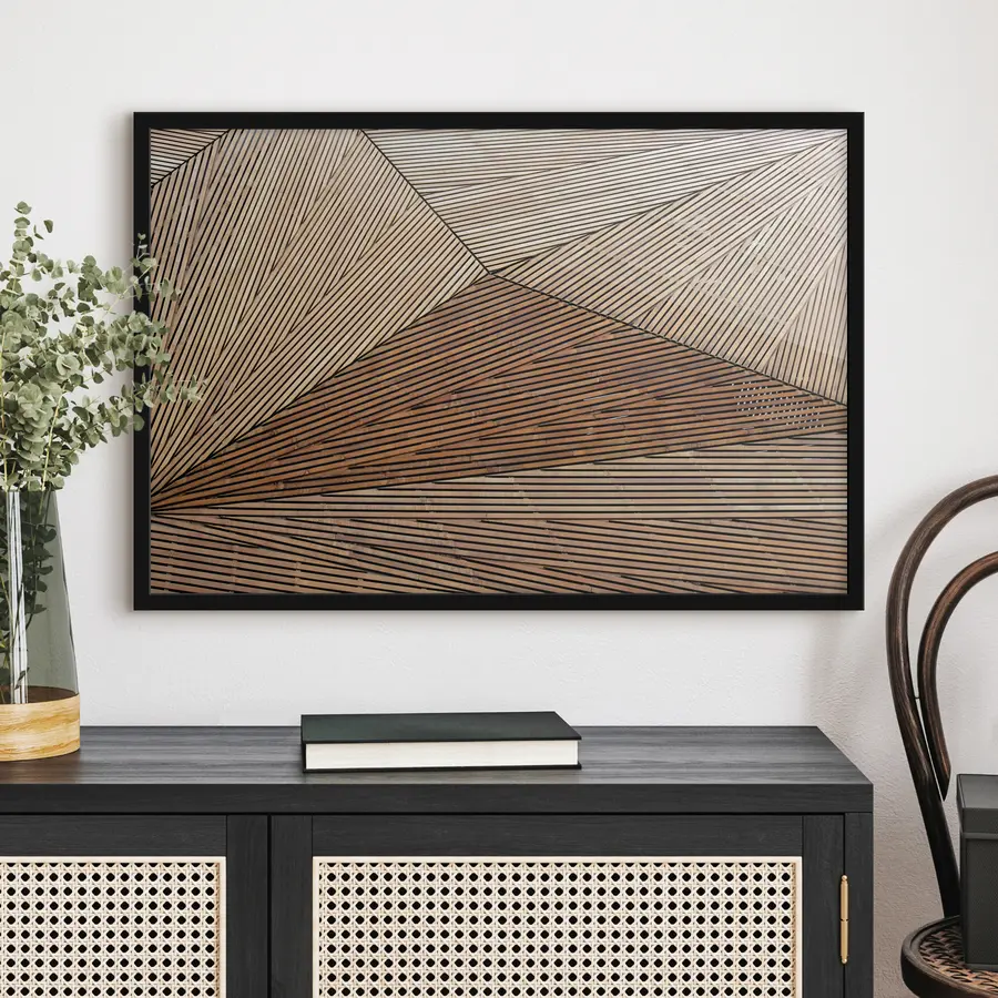 Fotobehang Geometrische patronen in natuurlijke materialen f32750