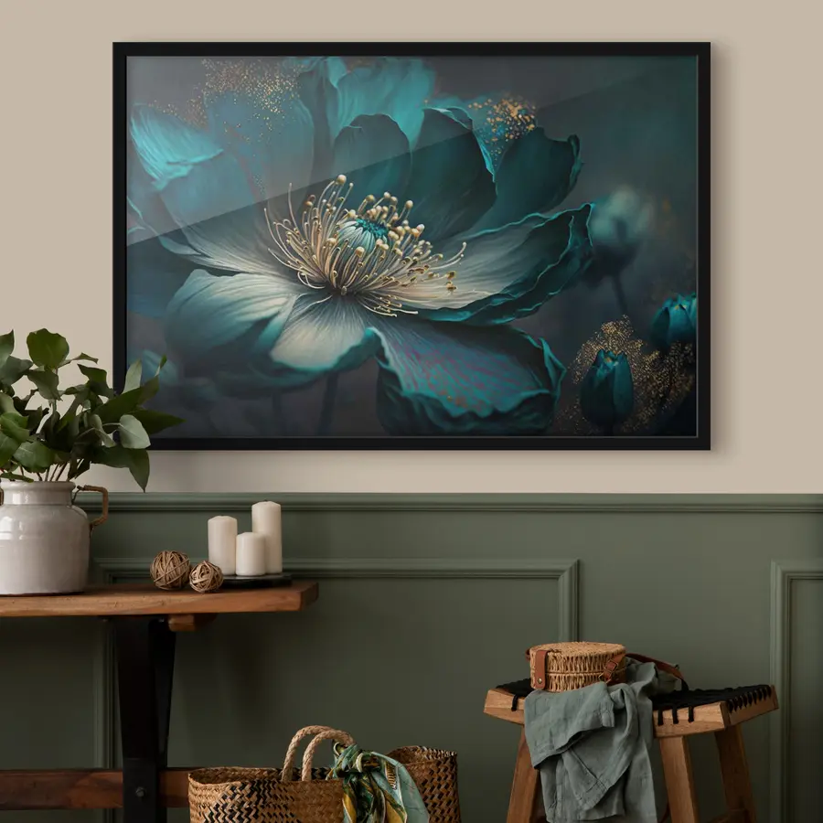 Fotobehang Elegante bloei in levendige tinten f34854