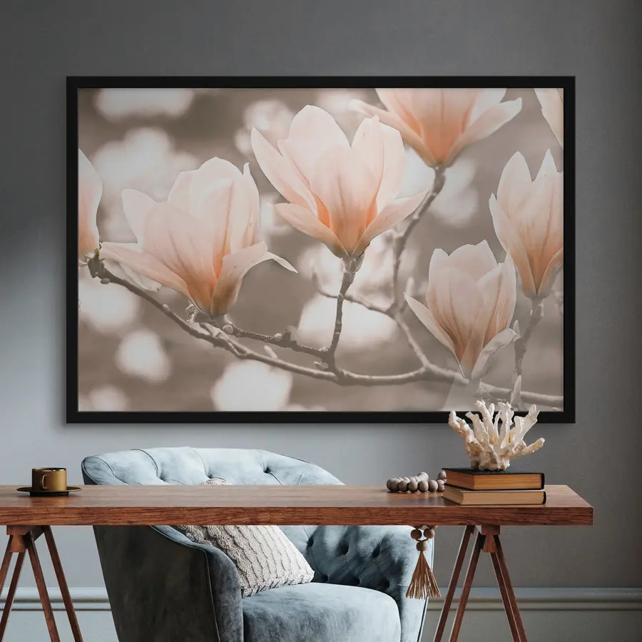Fotobehang Delicate bloemen in zachte tinten f35232