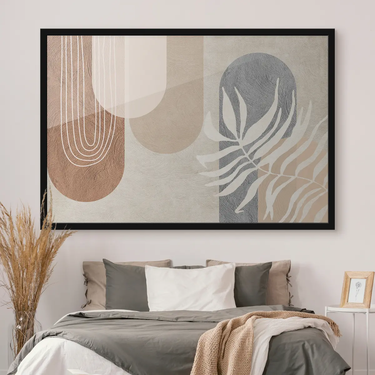 Poster Abstracte vormen in aardetinten f35796