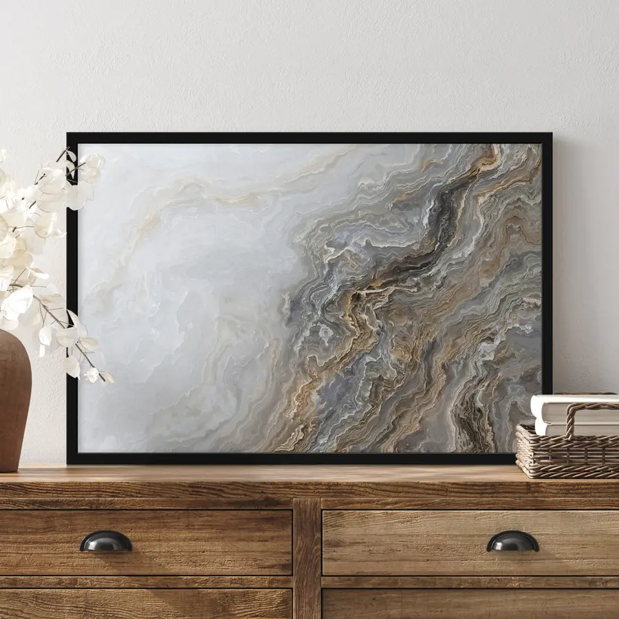 Fotobehang Grijs marmer met aders f36030