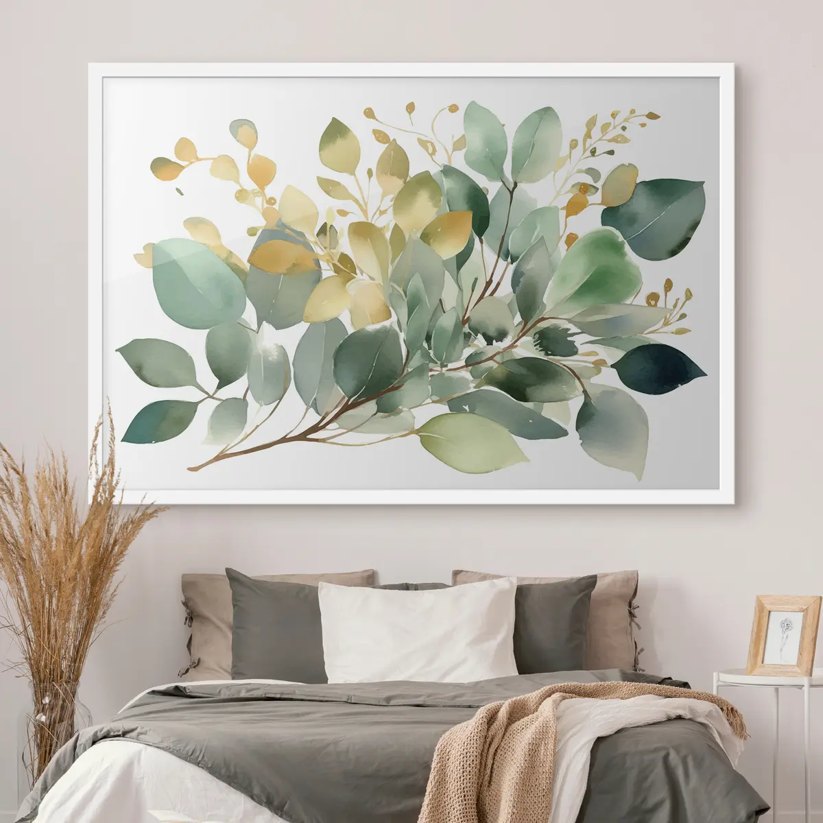 Affiche Une végétation luxuriante aux douces teintes aquarellées f36365