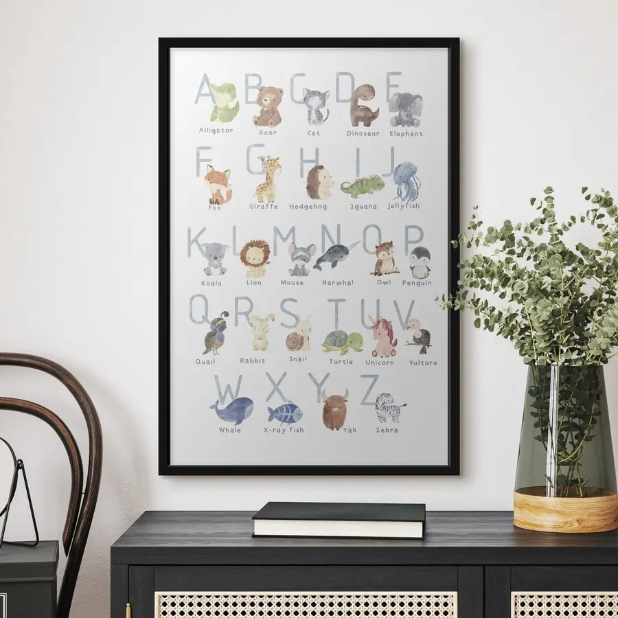 Papier peint photo Des animaux adorables pour chaque lettre f34897