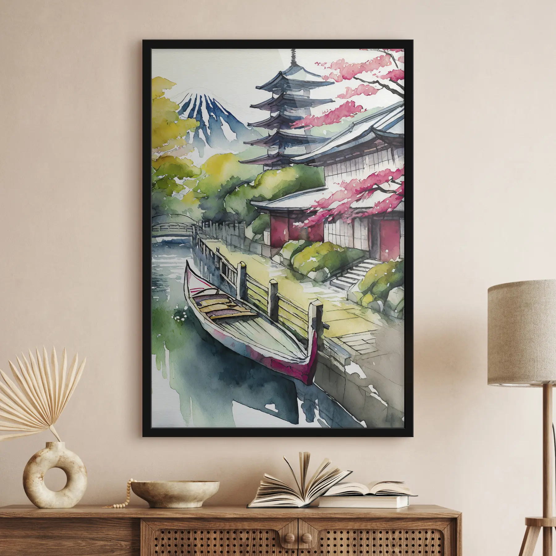 Papier peint photo Paysage serein avec architecture historique f36690