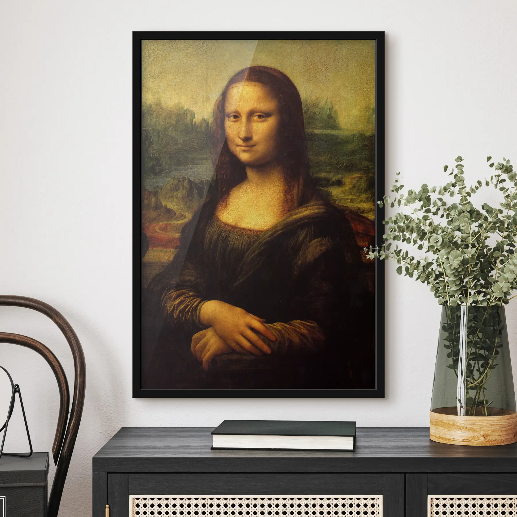  Peintures Portrait classique avec un sourire mystérieux f18882