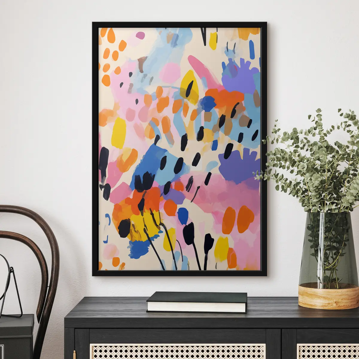 Affiche Des couleurs vives dansent en harmonie f36597