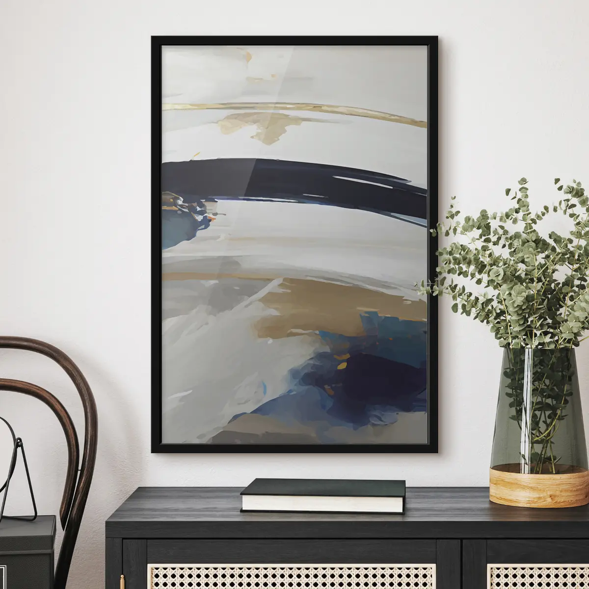 Poster Abstracte mix van zachte kleuren f36620