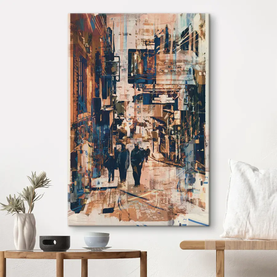  Peintures Promenade urbaine dans des rues animées s37081