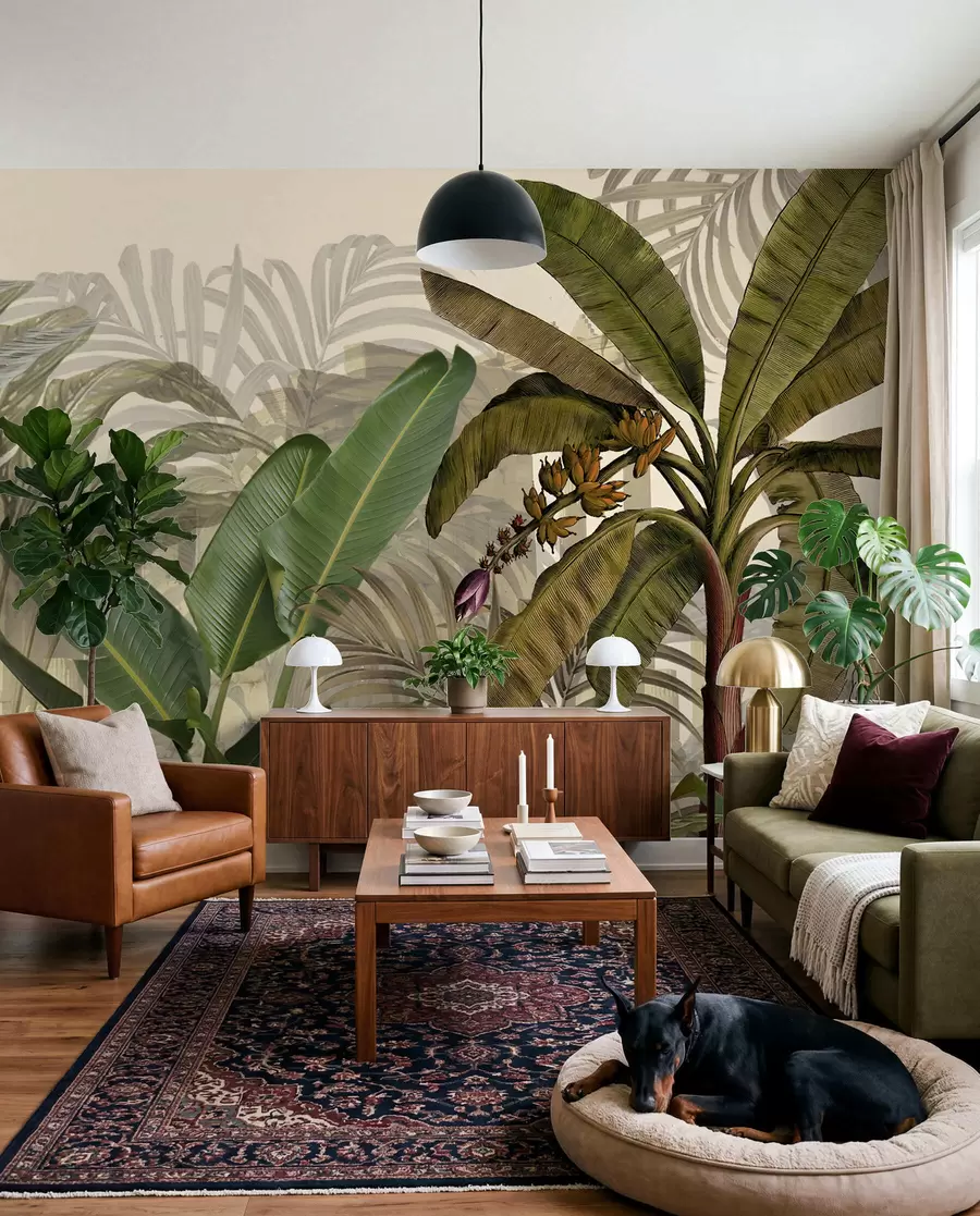 Fotobehang Tropische jungle en bladeren u74748d1